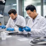 用于展示无人机外壳装配前的胶粘剂配方筛选、材料比对与样品评估场景。